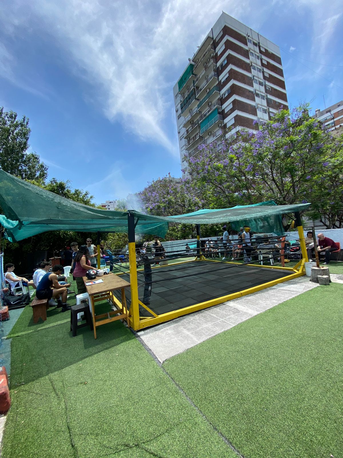 Ring de Solo Box Gym al aire libre en Belgrano