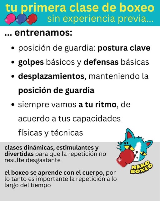 Tu primera clase de boxeo sin experiencia previa